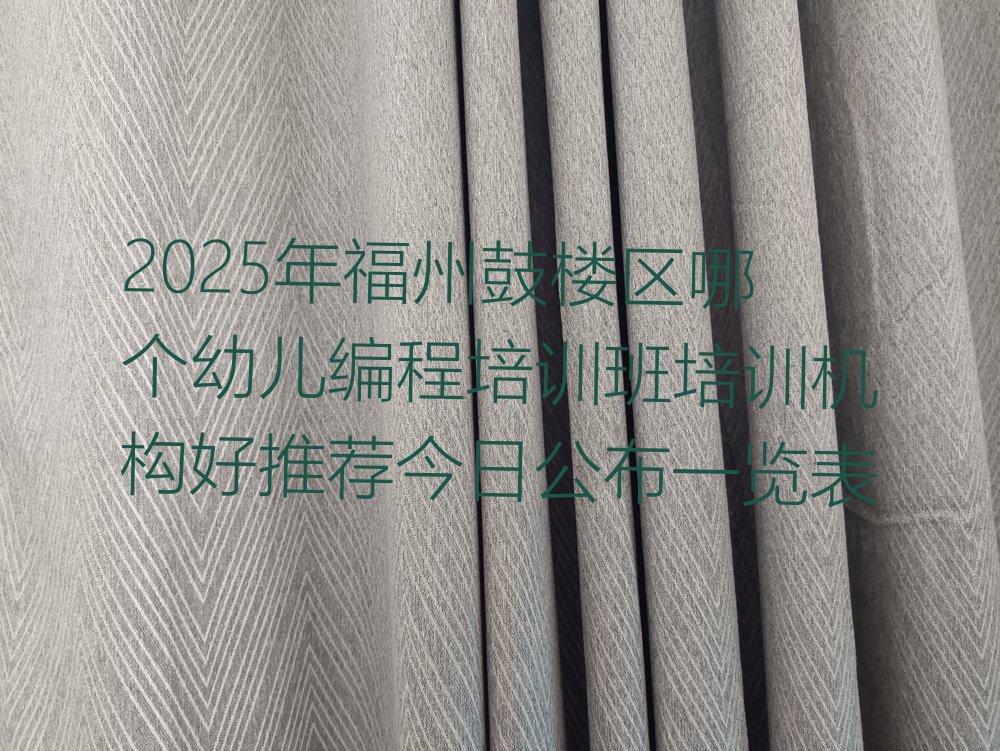 福州少儿编程培训学校
