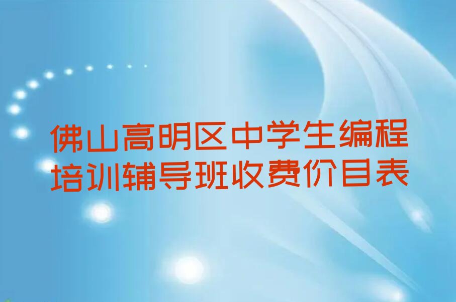中学生编程