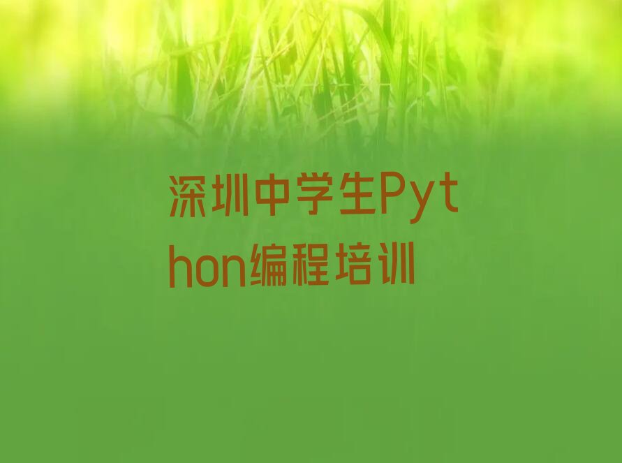 十大深圳正规中学生Python编程培训学校榜单一览推荐排行榜排行榜