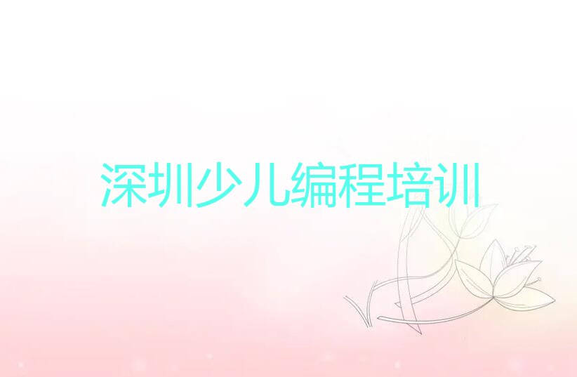 深圳少儿编程培训中心