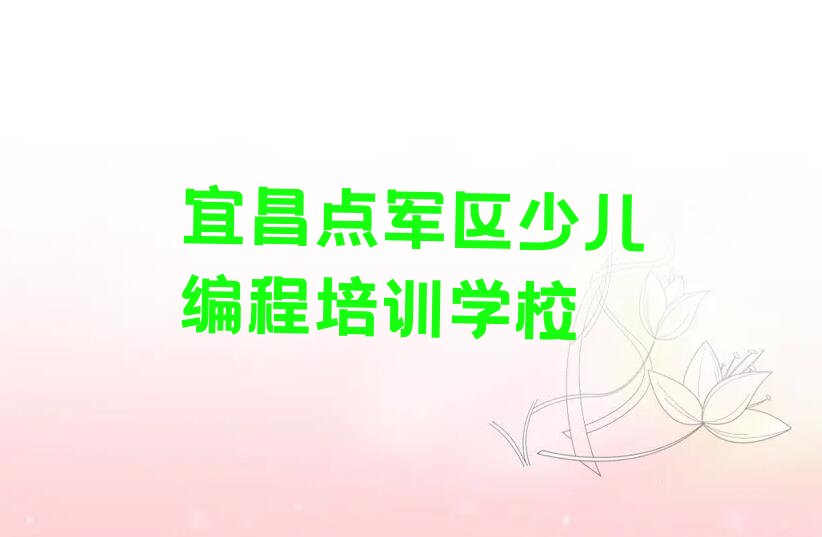 宜昌点军区少儿编程培训学校