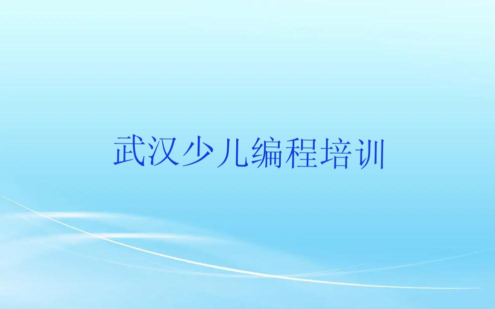 武汉洪山区少儿编程培训学校