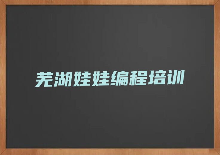 十大芜湖大砻坊街道口碑比较好的娃娃编程教育机构排行榜