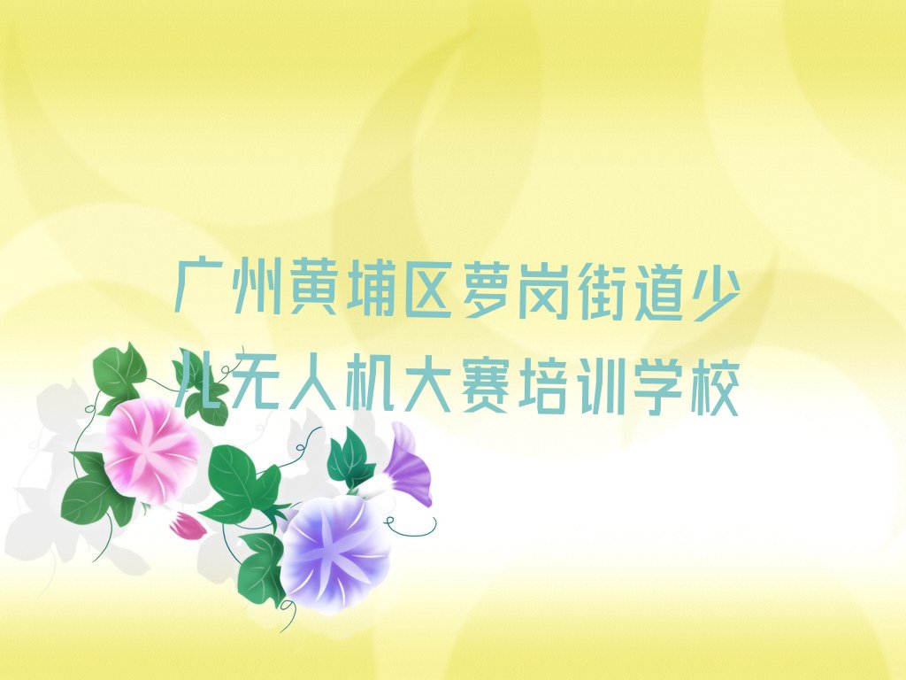 少儿无人机大赛