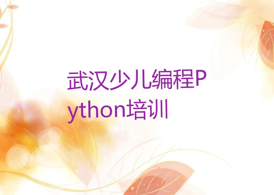 十大武汉木兰乡少儿编程Python培训班在哪名单今日一览排行榜排行榜