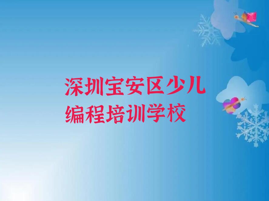 深圳宝安区少儿编程培训学校