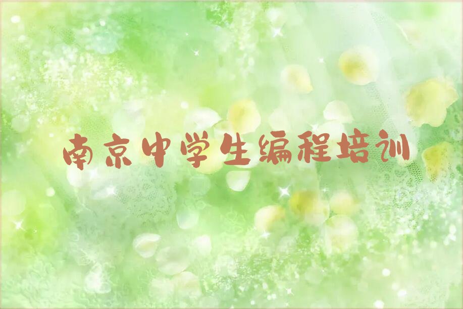 南京建邺区中学生编程培训学校