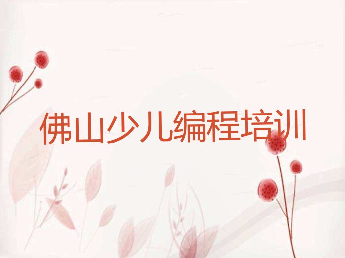 十大佛山南海区小儿编程培训一小时多少钱排行榜