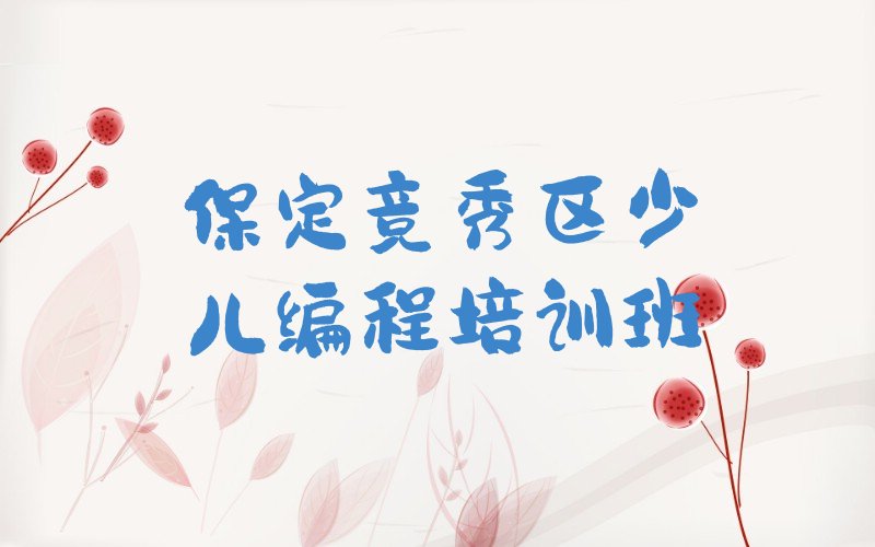 十大2025年保定竞秀区学scratch的正规学校培训机构推荐名单十大排名一览表排行榜