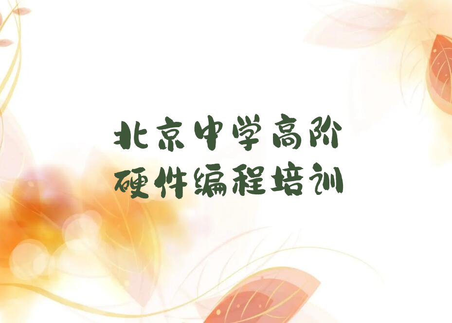 北京少儿编程培训班