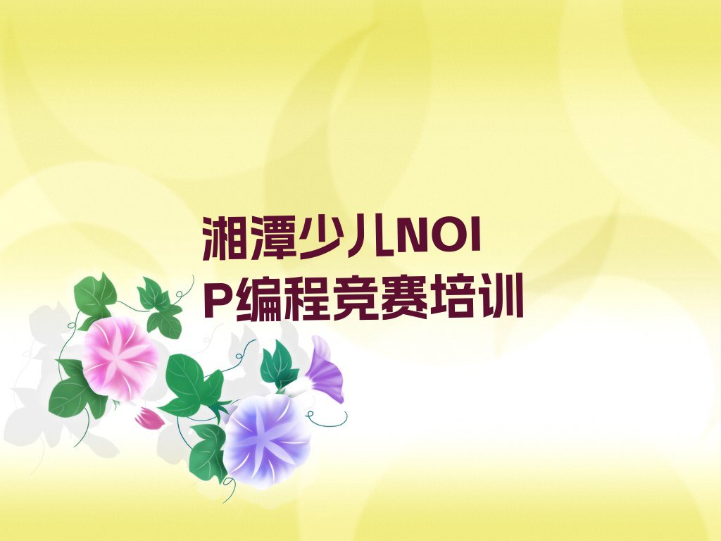 十大湘潭雨湖区少儿NOIP编程竞赛学校正规学校排行榜
