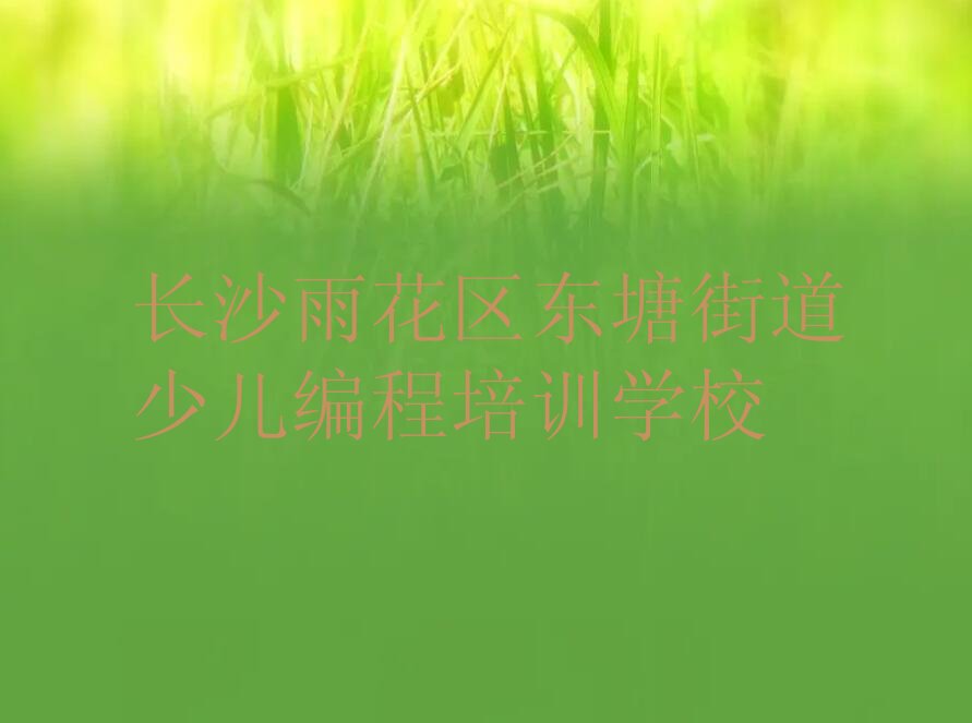 十大长沙雨花区孩子编程培训学校去哪好排行榜