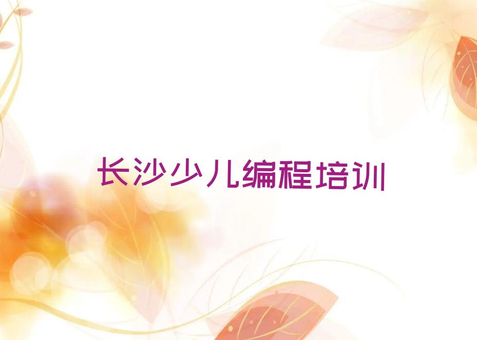 长沙雨花区黎托街道少儿编程培训学校