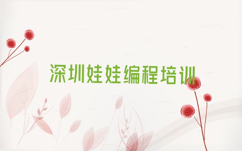 十大深圳龙岗区专业娃娃编程培训学校哪家好排行榜