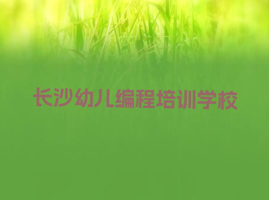 长沙幼儿编程培训学校