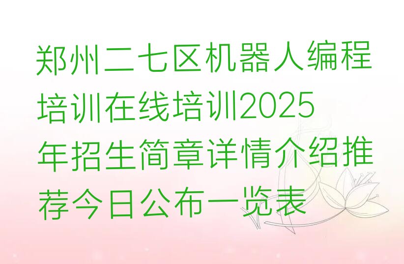 机器人编程