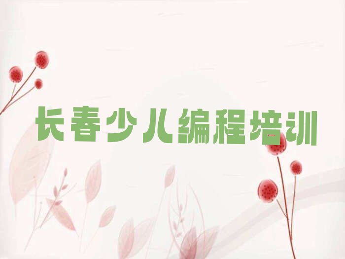 长春二道区少儿编程培训班