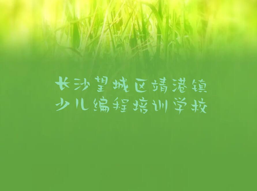 十大长沙望城区青少年编程培训班好贵排行榜