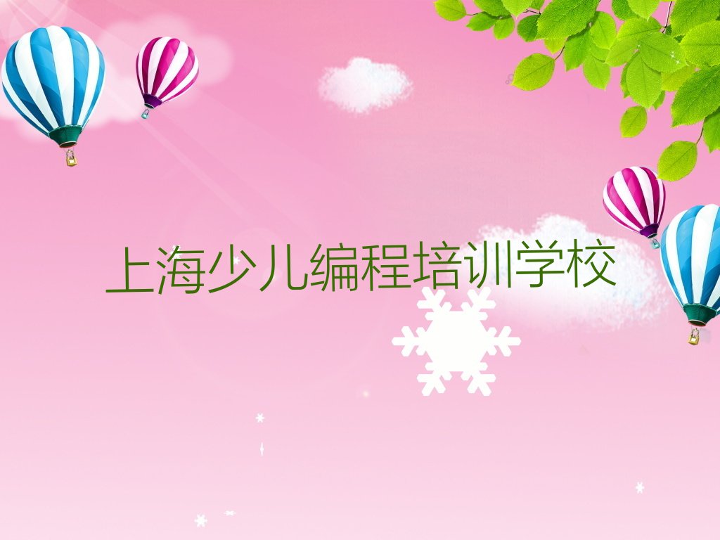 上海少儿编程培训学校