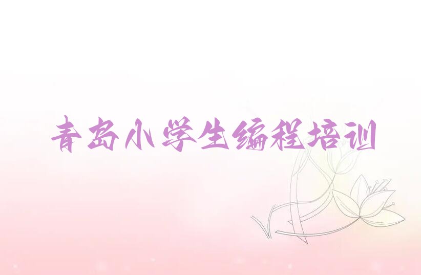 青岛少儿编程培训班