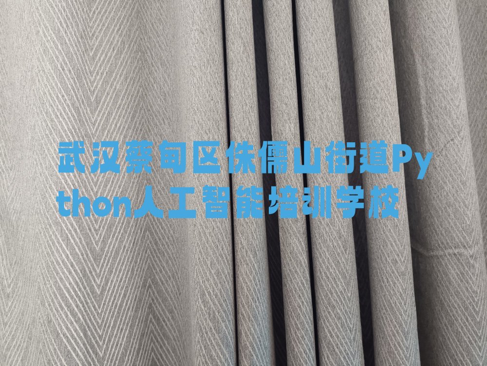 武汉蔡甸区侏儒山街道Python人工智能培训学校