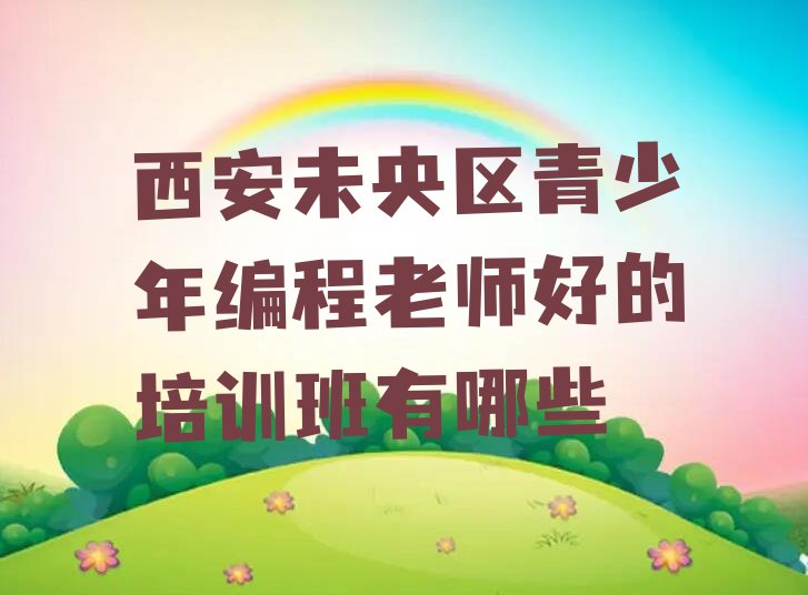 十大西安未央区青少年编程老师好的培训班有哪些排行榜