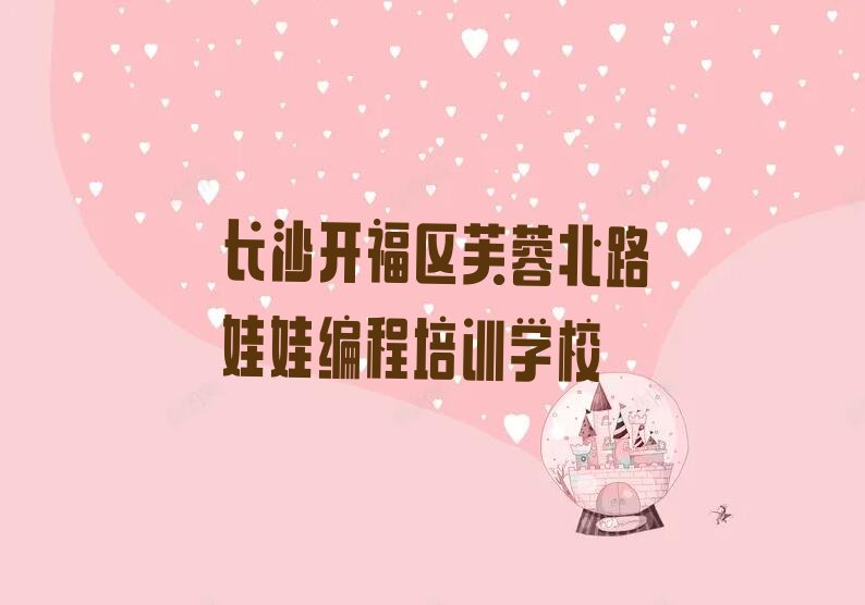 长沙开福区芙蓉北路娃娃编程培训学校