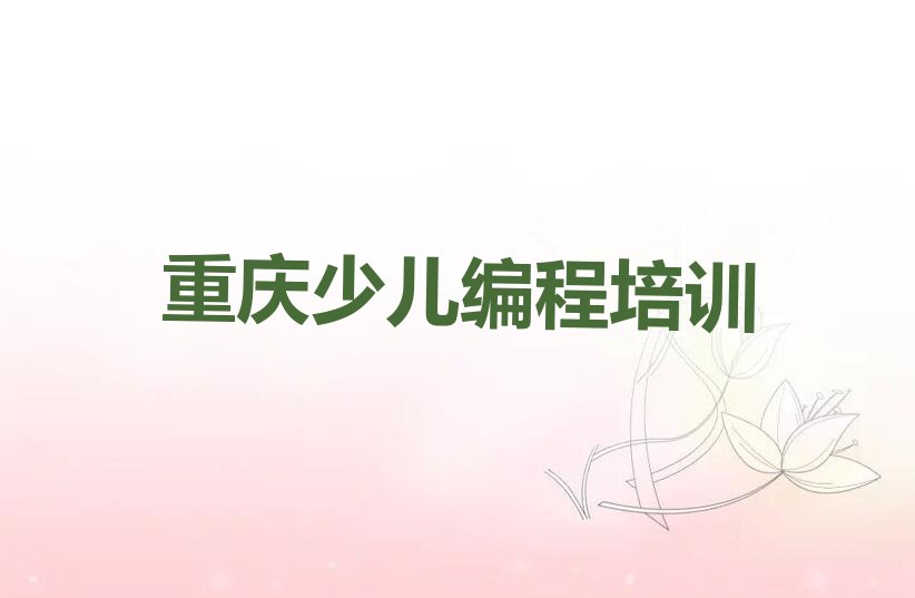 十大重庆南岸区暑期少儿编程班排行榜