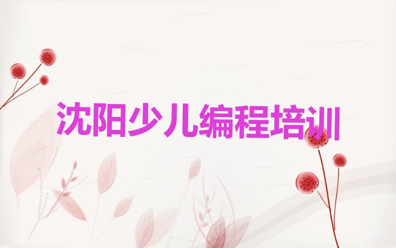沈阳中学生编程培训学校