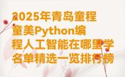 2025年青岛童程童美Python编程人工智能在哪里学名单精选一览排行榜