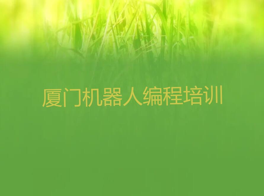 厦门翔安区机器人编程培训学校