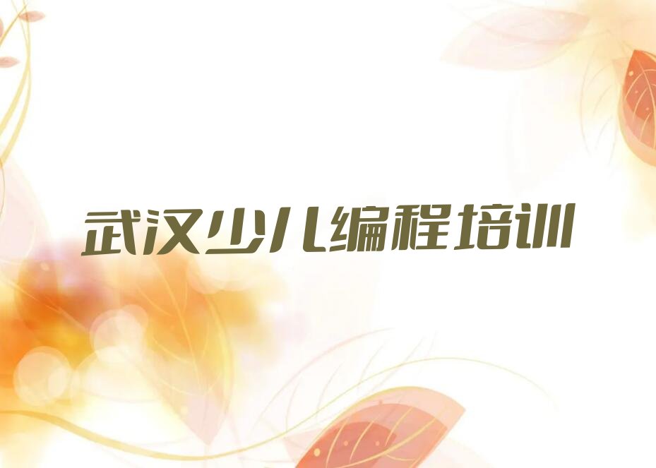 武汉少儿编程培训