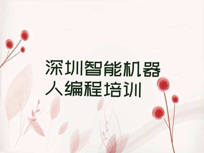 十大深圳宝安区智能机器人编程培训中心在哪里排行榜