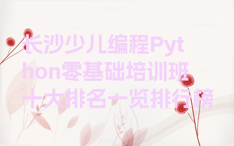 长沙少儿编程培训学校