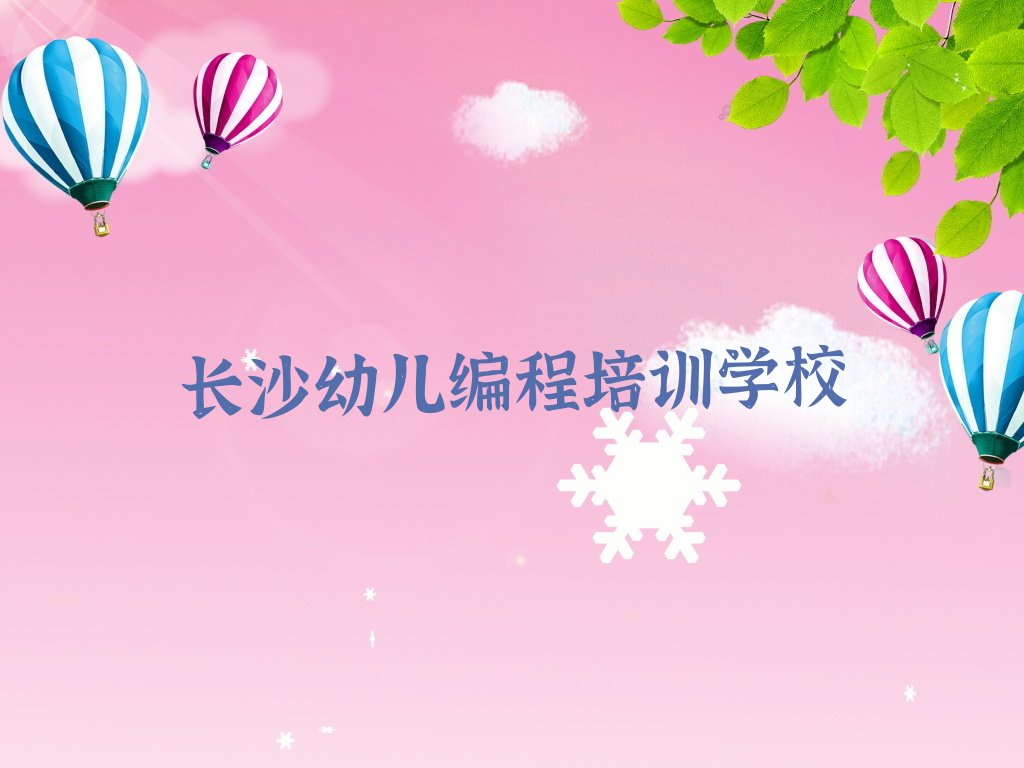长沙幼儿编程培训学校